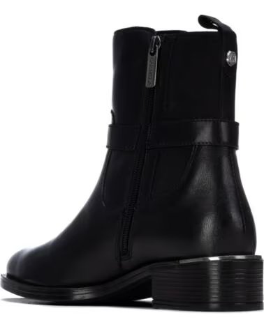 BOTAS CURTAS DE PELE CARMELA 164008 PRETAS NEGRO