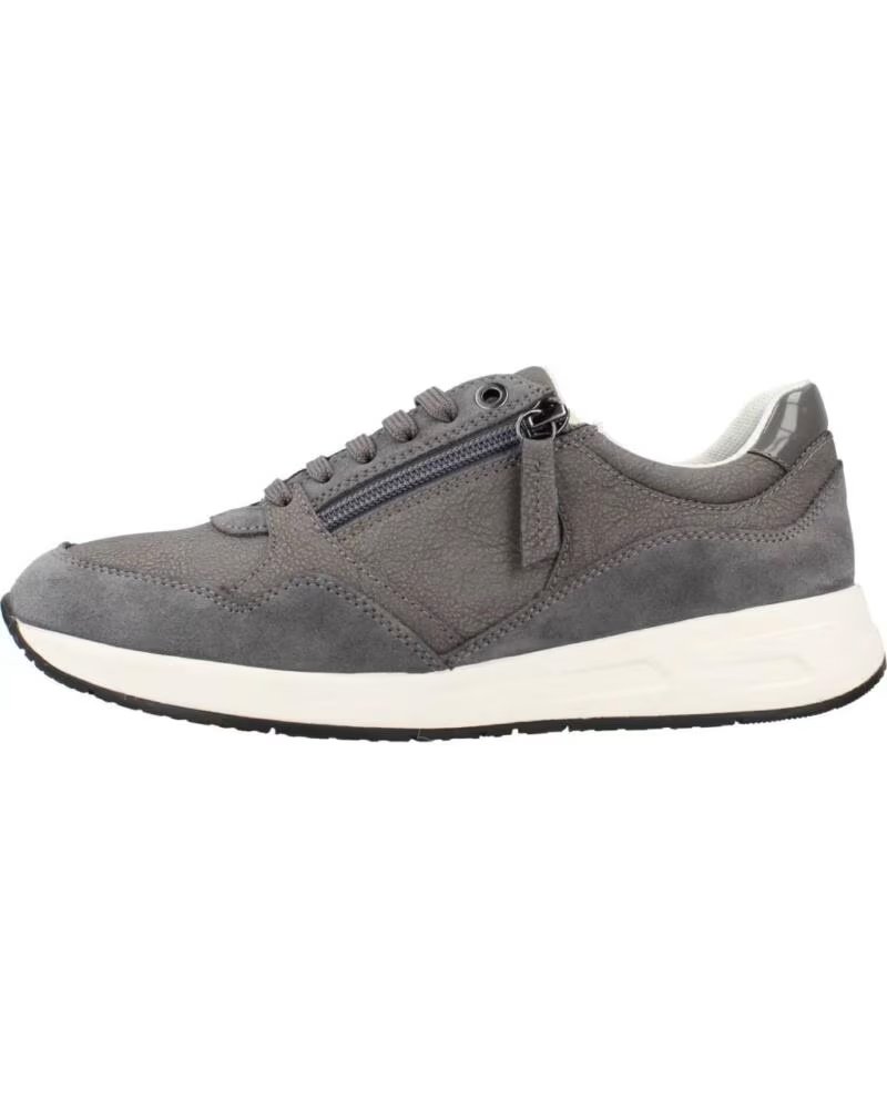 GEOX SNEAKERS IN PELLE D ILDE GRIGIO C9371