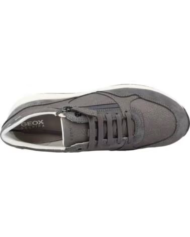 GEOX SNEAKERS IN PELLE D ILDE GRIGIO C9371