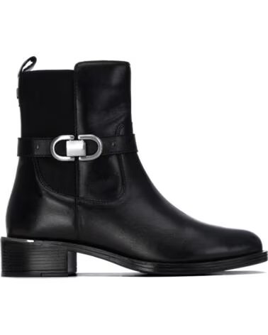 BOTAS CURTAS DE PELE CARMELA 164008 PRETAS NEGRO