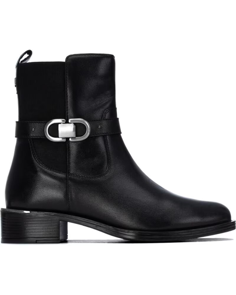 BOTAS CURTAS DE PELE CARMELA 164008 PRETAS NEGRO