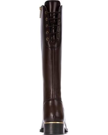 CARMELA 164010 STIVALI ALTI IN PELLE MARRONE MARRON