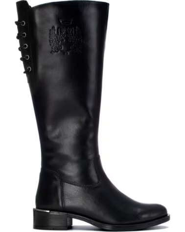CARMELA 164010 STIVALI ALTI IN PELLE DA DONNA NEGRO