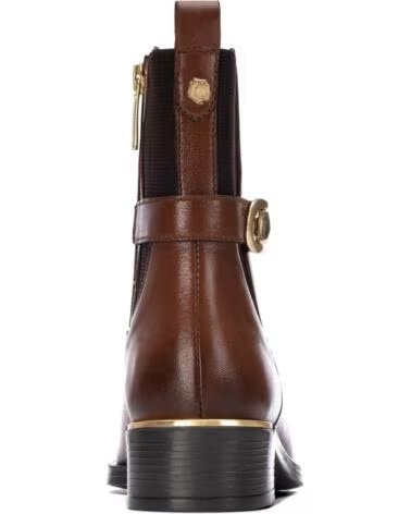 CARMELA 164008 BOTINS EM PELE COM FIVELA E FECH ECLER CAMEL
