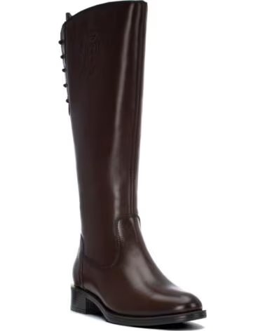 CARMELA 164010 STIVALI ALTI IN PELLE MARRONE MARRON