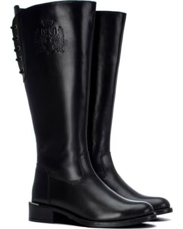 CARMELA 164010 STIVALI ALTI IN PELLE DA DONNA NEGRO