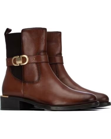 CARMELA 164008 BOTINS EM PELE COM FIVELA E FECH ECLER CAMEL