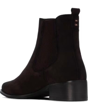 CARMELA 164143 BOTINS CHELSEA EM PELE CASTANHO MARRON