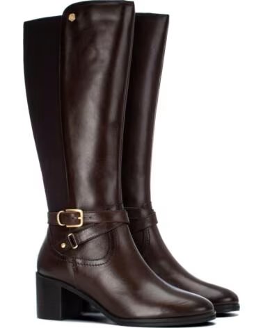 BOTTES HAUTES POUR FEMMES CARMELA 164019 MARRON EN CUIR