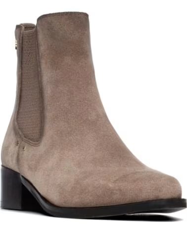 CARMELA 164143 BOTTINES TAUPE EN CUIR