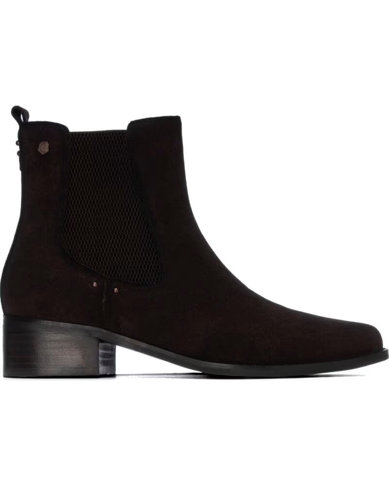 CARMELA 164143 BOTINS CHELSEA EM PELE CASTANHO MARRON