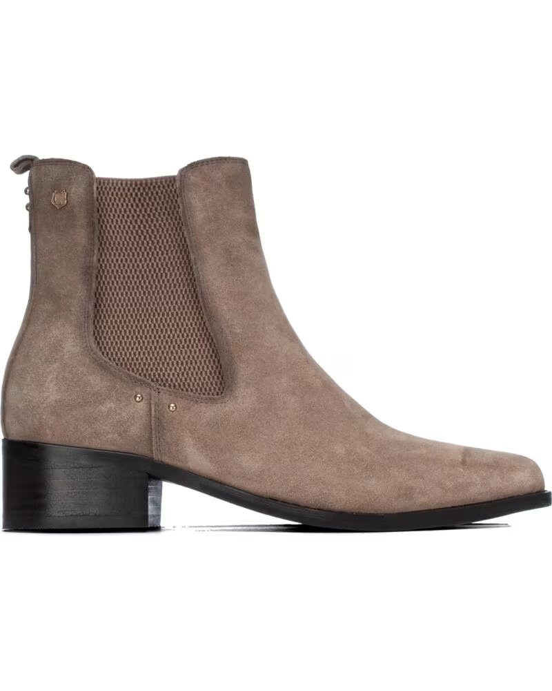 CARMELA 164143 BOTTINES TAUPE EN CUIR