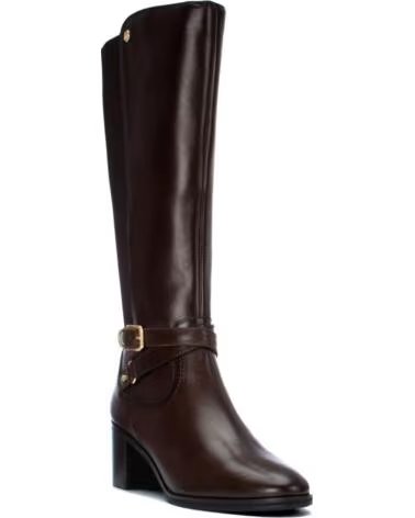 BOTTES HAUTES POUR FEMMES CARMELA 164019 MARRON EN CUIR