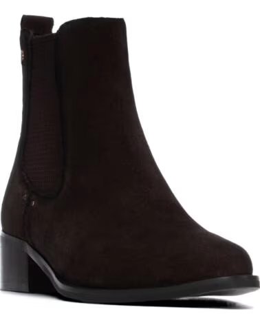 CARMELA 164143 BOTINS CHELSEA EM PELE CASTANHO MARRON