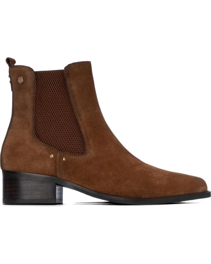 BOTAS CHELSEA EM COURO CARMELA 164143 COR CAMEL