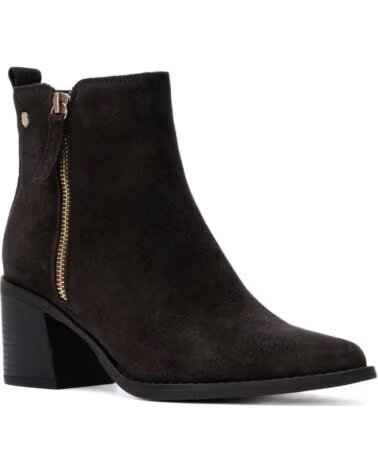 CARMELA BOTTINES À TALONS EN CUIR MARRON 164257