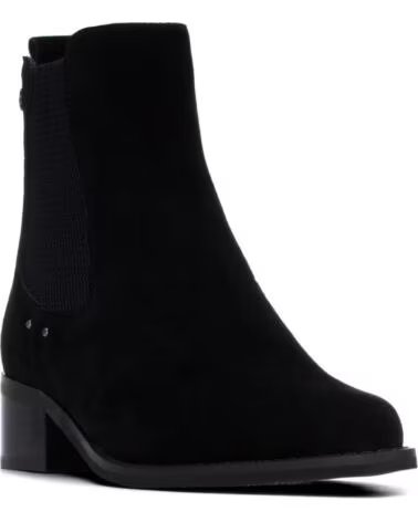 STIVALETTI CON TACCO CARMELA 164143 IN CAMOSCIO NERO NEGRO