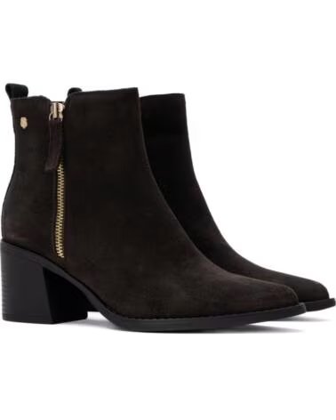 CARMELA BOTTINES À TALONS EN CUIR MARRON 164257