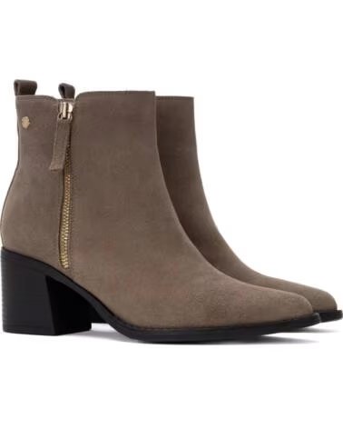 CARMELA 164257 STIVALETTI CON TACCO IN SUEDE TAUPE