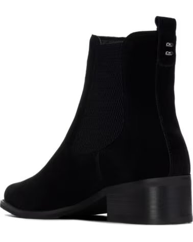 STIVALETTI CON TACCO CARMELA 164143 IN CAMOSCIO NERO NEGRO