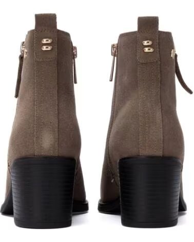 CARMELA 164257 STIVALETTI CON TACCO IN SUEDE TAUPE