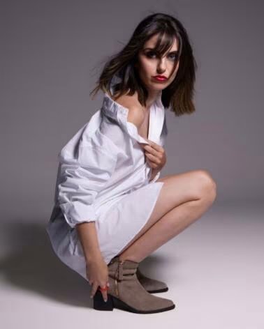 CARMELA 164257 STIVALETTI CON TACCO IN SUEDE TAUPE