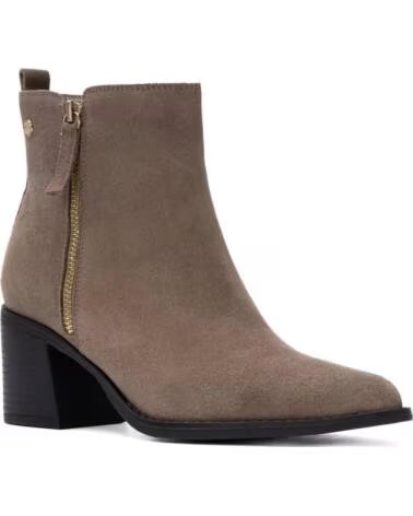 CARMELA 164257 STIVALETTI CON TACCO IN SUEDE TAUPE