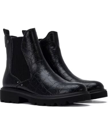 CARMELA 164310 BOTAS DE PELE PRETAS NEGRO