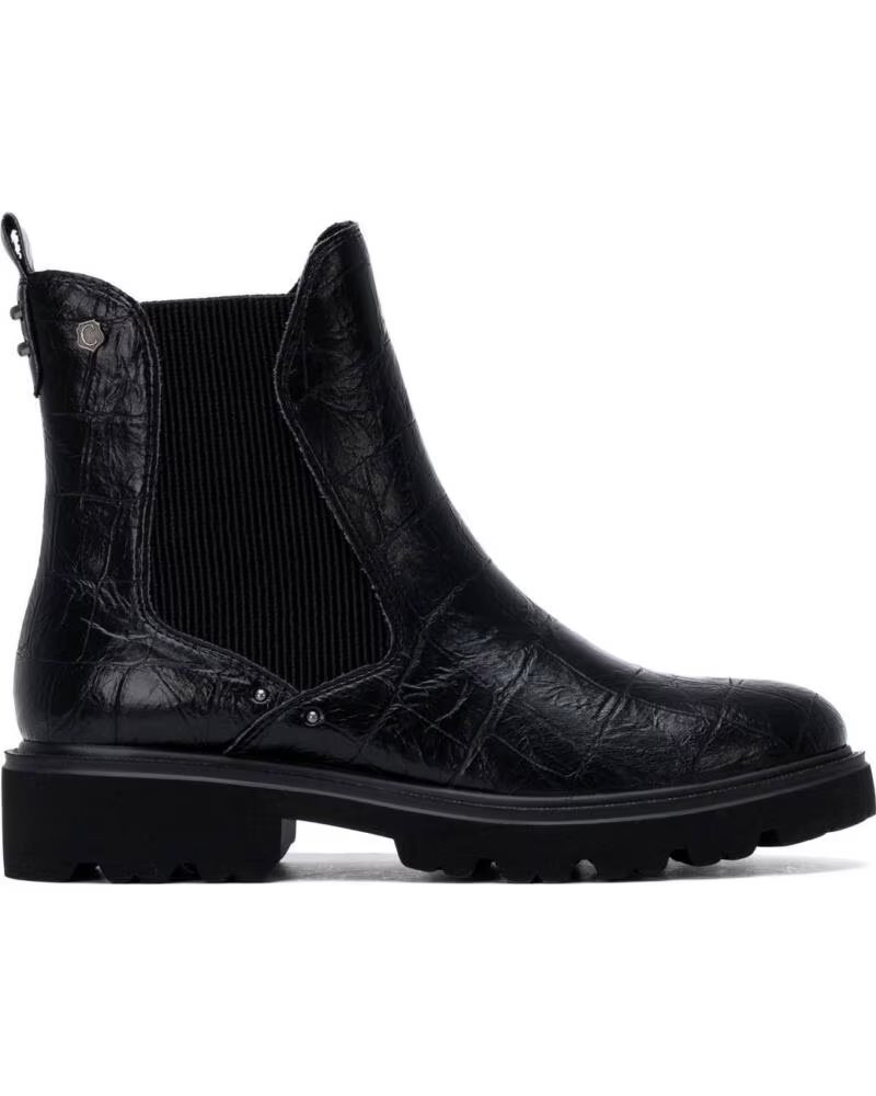 CARMELA 164310 BOTAS DE PELE PRETAS NEGRO