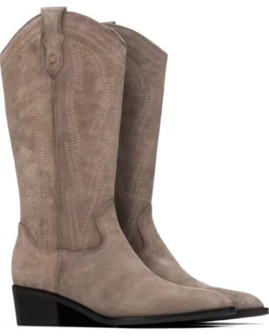 STIVALI ALTI STILE CAMPEROS CARMELA 164381 IN CAMOSCIO TAUPE