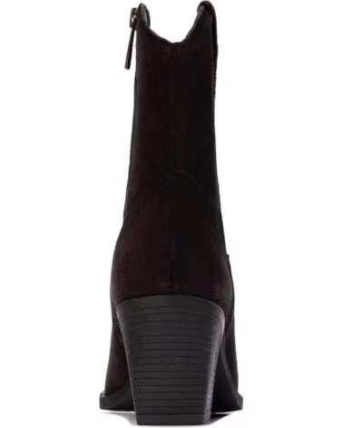 CARMELA 164387 BOTTINES STYLE COWBOY EN SUÉDINE MARRON