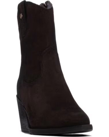 CARMELA 164387 BOTTINES STYLE COWBOY EN SUÉDINE MARRON
