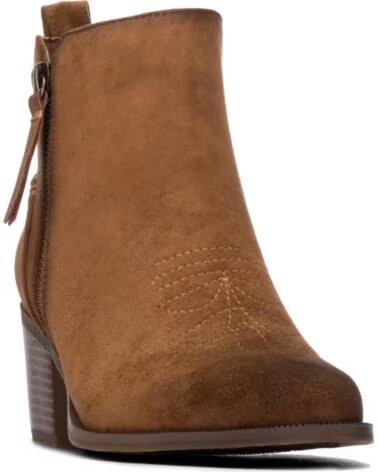REFRESH BotIn de mujer 176156 Camel MARRóN