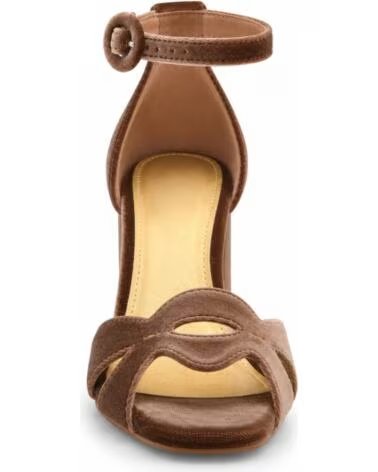 MONTEVITA ALMERIA SANDALI CON TACCO IN VELLUTO TAUPE 1438021