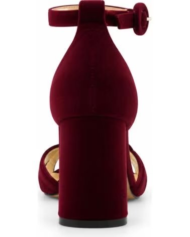 SANDALI CON TACCO MONTEVITA ALMERIA IN VELLUTO BORDEAUX BURGUNDY