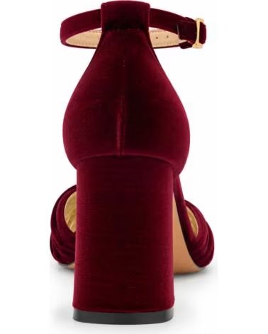 SCARPE CON TACCO MONTEVITA ARANJUEZZA VELLUTO BORDEAUX BURGUNDY