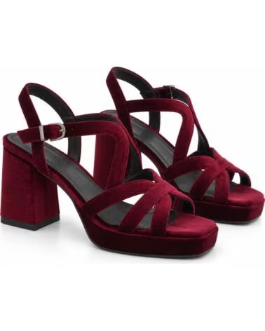 SANDALI CON TACCO ALTO MONTEVITA AVILA BURGUNDY