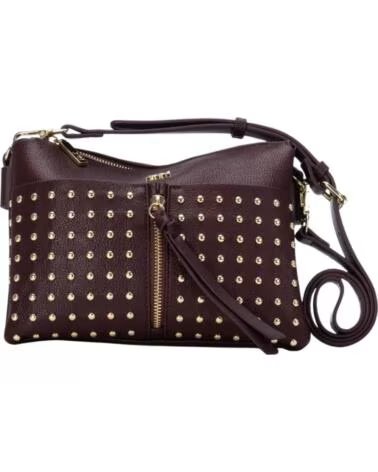 XTI BOLSO DE MUJER - BURDEOS CON TACHUELAS VARIOS COLORES