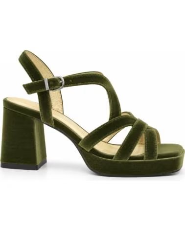 MONTEVITA ASTORIANA SANDALO TACCO VELLUTO VERDE GREEN