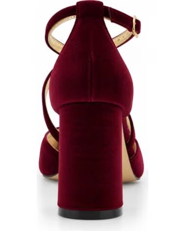 SCARPE CON TACCO MONTEVITA BAEZA LISTINI INCROCIATI BORDEAUX BURGUNDY