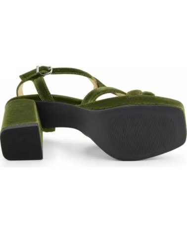 MONTEVITA ASTORIANA SANDALO TACCO VELLUTO VERDE GREEN