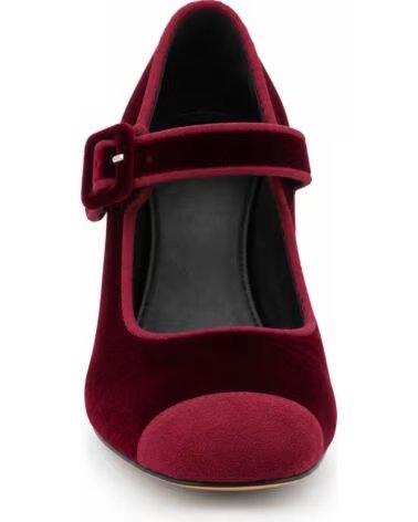 MONTEVITA SAMT HIGH HEELS BELLAGIO BURGUNDER BURGUNDY
