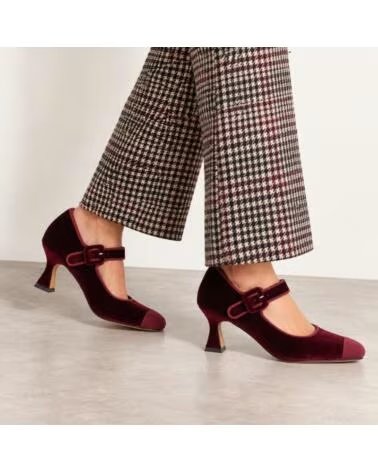 MONTEVITA SAMT HIGH HEELS BELLAGIO BURGUNDER BURGUNDY