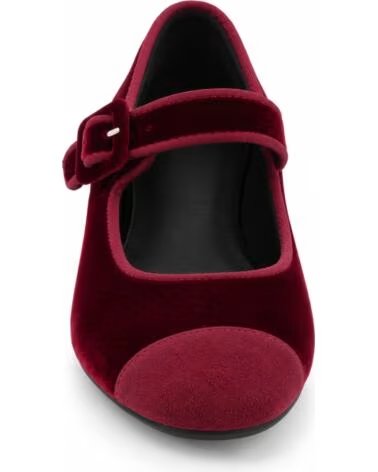 MONTEVITA BERGAMOZA BURGUNDY SCARPA IN VELLUTO BORDEAUX