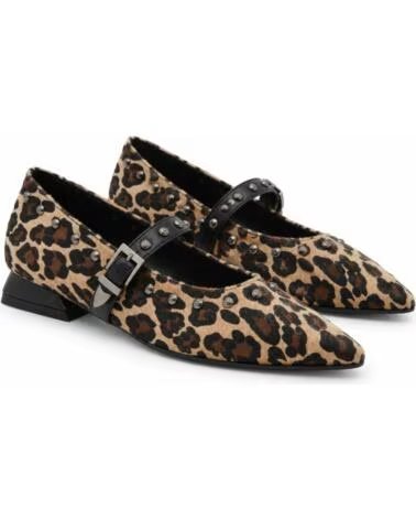 MONTEVITA BRISTOLZA SCARPE BASSE TAUPE ANIMAL PRINT