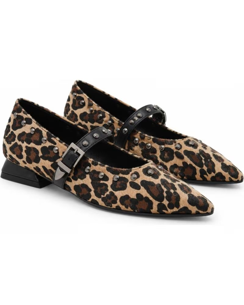 MONTEVITA BRISTOLZA SCARPE BASSE TAUPE ANIMAL PRINT