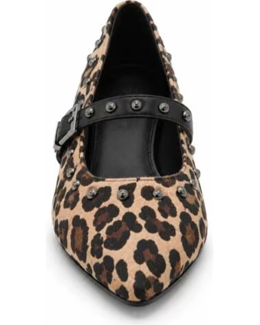 MONTEVITA BRISTOLZA SCARPE BASSE TAUPE ANIMAL PRINT