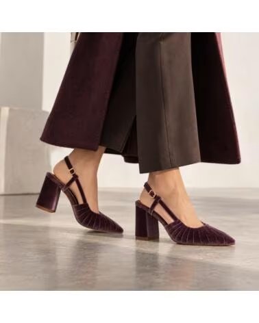 MONTEVITA CASCAISNA DÉCOLLETÉ IN VELLUTO VIOLA PURPLE