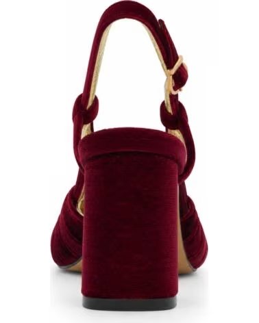 MONTEVITA CASCAISNA DÉCOLLETÉ IN VELLUTO BORDEAUX BURGUNDY