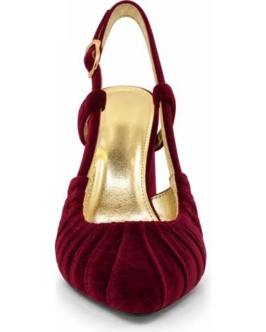 MONTEVITA CASCAISNA DÉCOLLETÉ IN VELLUTO BORDEAUX BURGUNDY